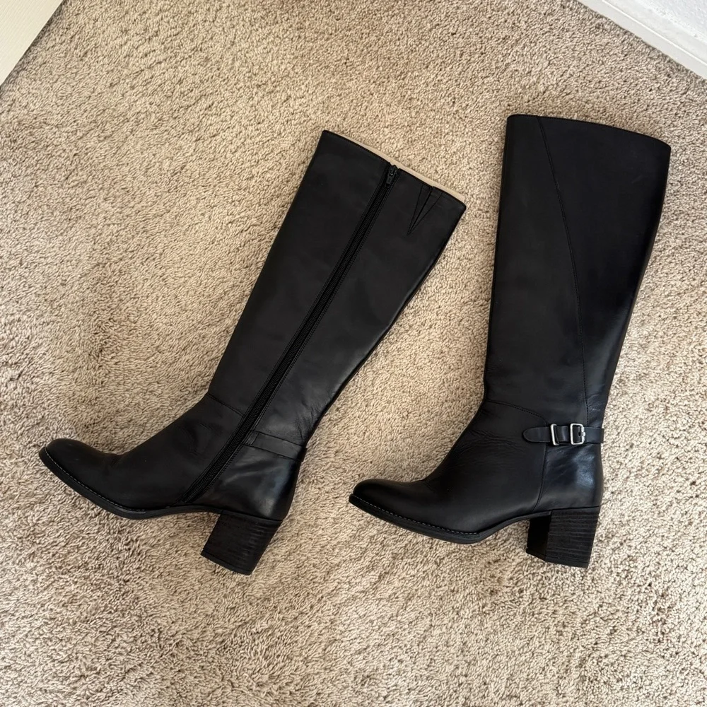 ALDO Black Knee High Boot 2859 Bosnia - Picture 2 of 8